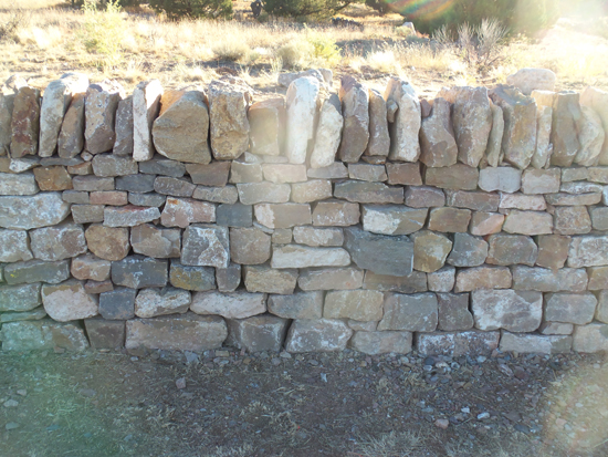 field stone wall